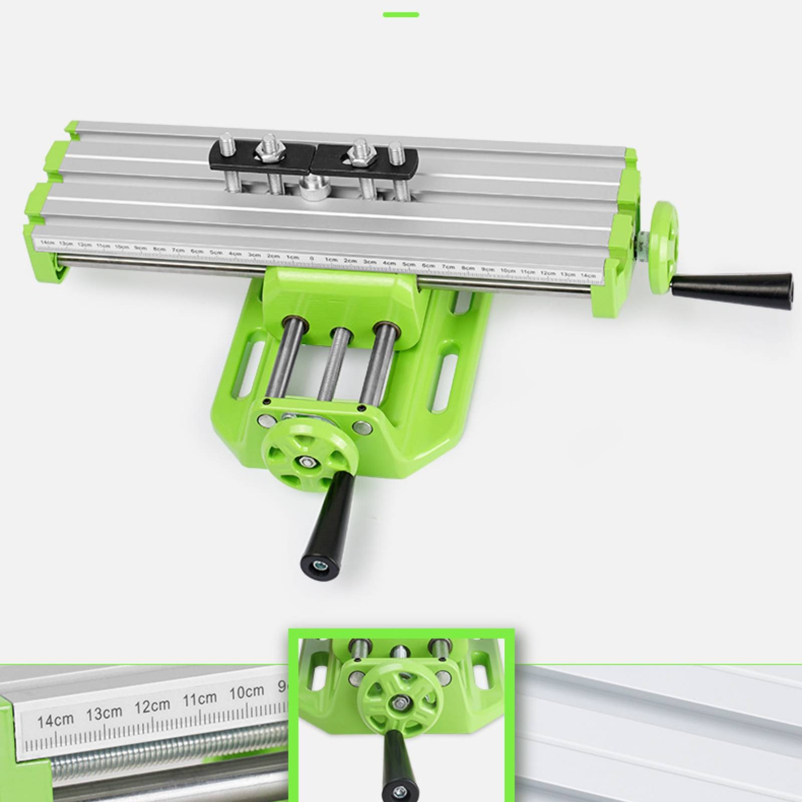 Drill Press Bench - طاولة عمل منزلقة متقاطعة ذات أخاديد