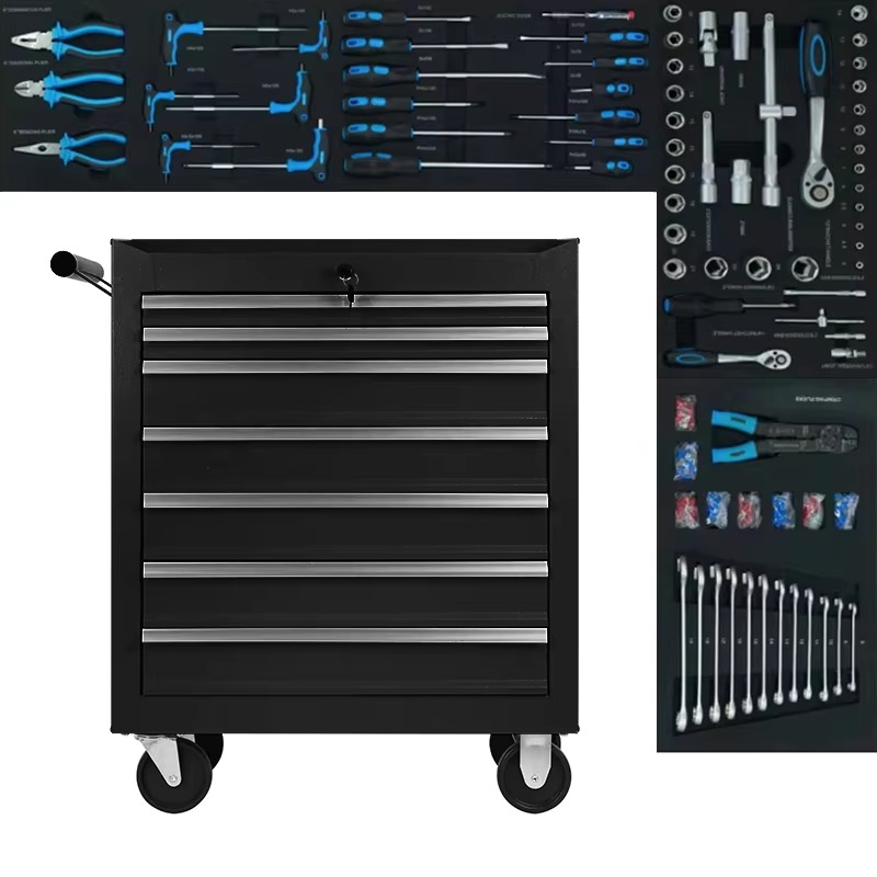 Workshop Garage Tools Manufacturer - خزانة أدوات دوارة ذات 7 أدراج