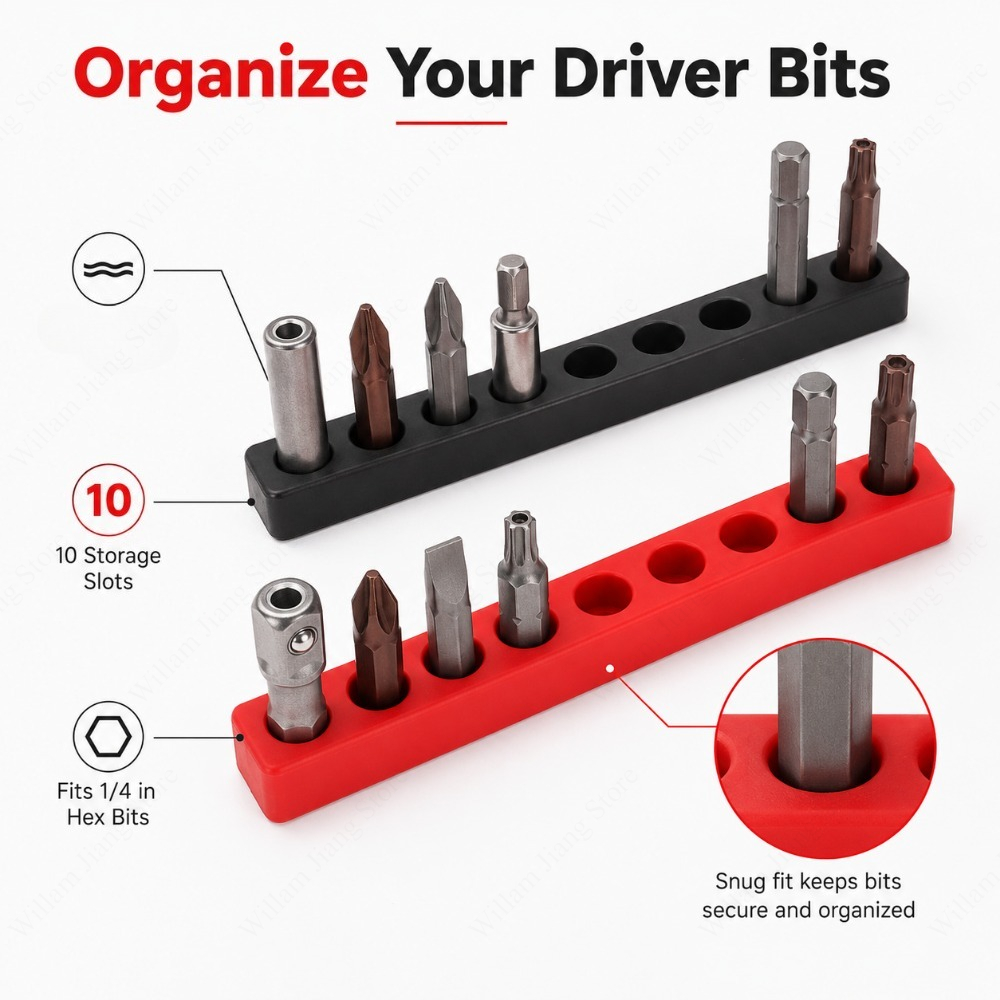 Workshop Tools Used - حافظات لتخزين رؤوس المفكات بتصميم 10
