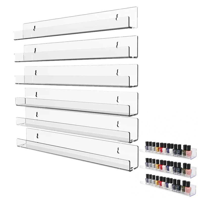 Screw Organizer Kit - رف طلاء الأظافر الأكريليك المثبت على