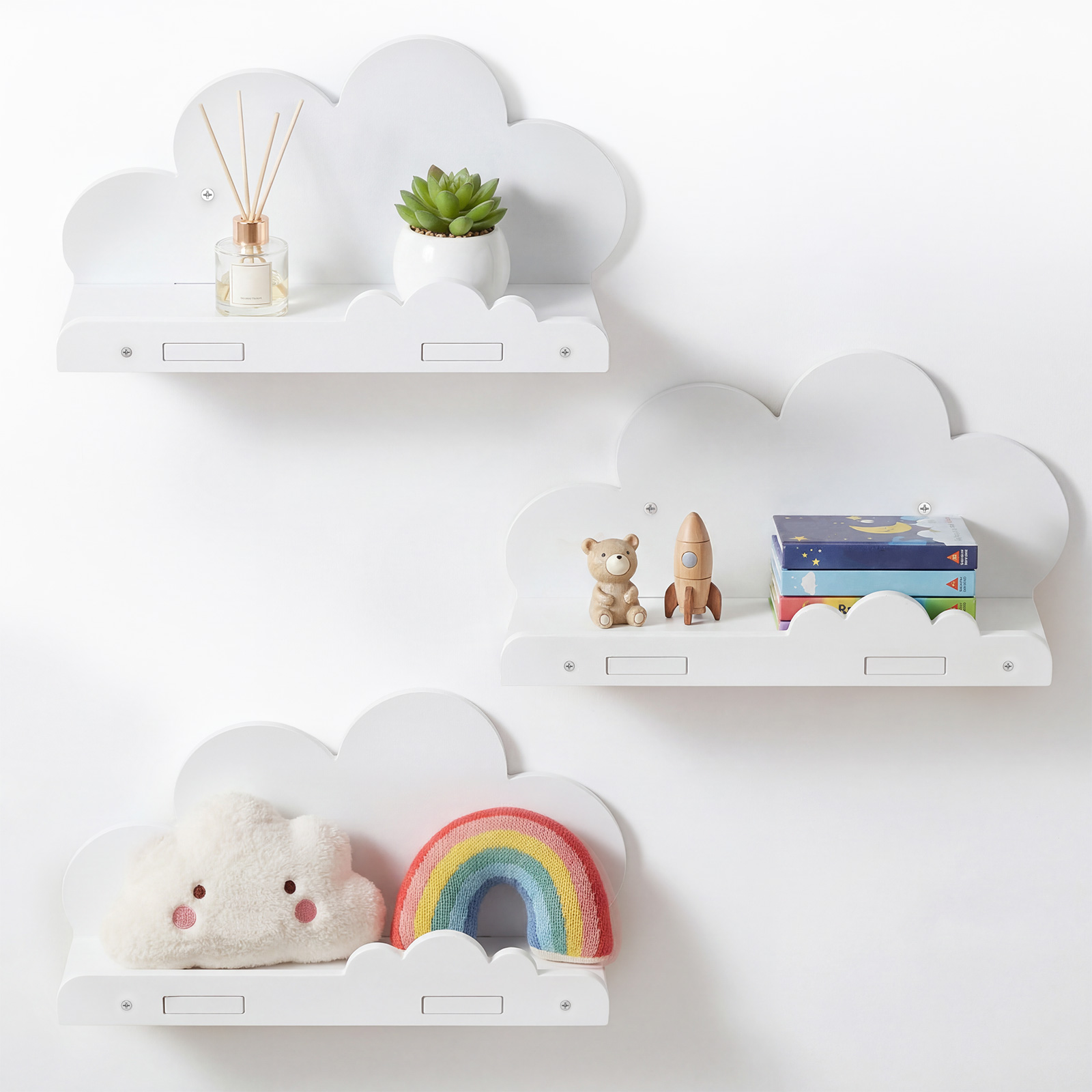 Screw Organizer Kit - 3 قطع رفوف تخزين خشبية على