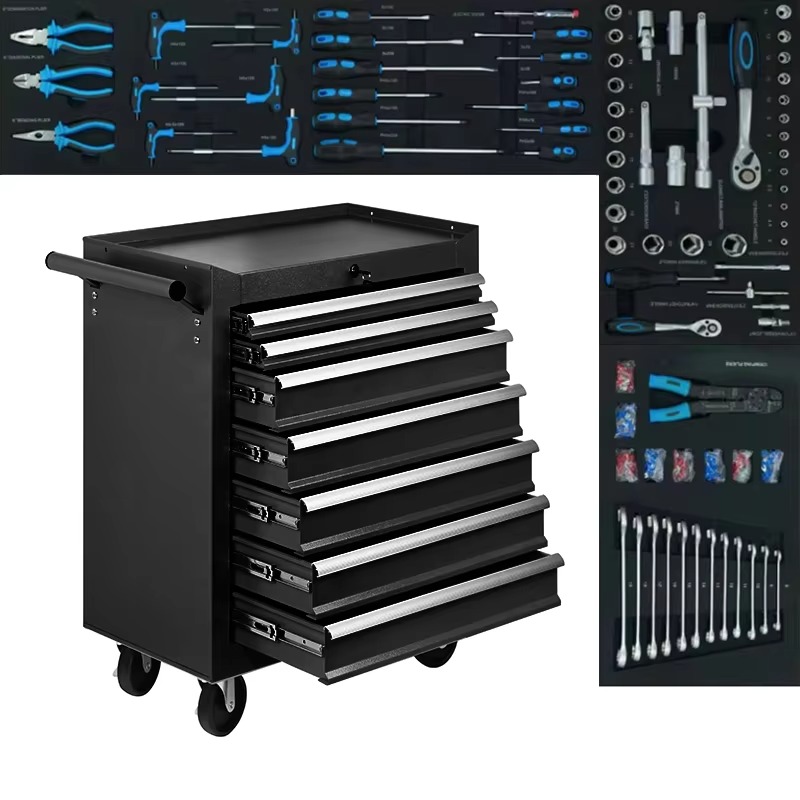 خزانة أدوات دوارة ذات 7 أدراج  - مراجعة Workshop Garage Tools Manufacturer وسعره