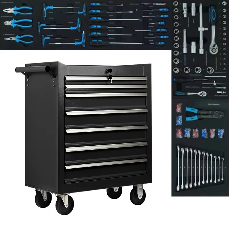 خزانة أدوات دوارة ذات 7 أدراج  - مراجعة Workshop Garage Tools Manufacturer وسعره