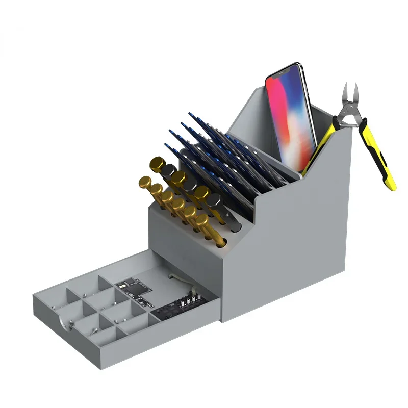 سعة كبيرة مفك سطح المكتب الملق - مراجعة Screw Organizer Kit وسعره
