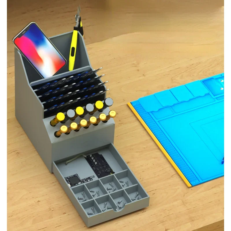 سعة كبيرة مفك سطح المكتب الملق - مراجعة Screw Organizer Kit وسعره