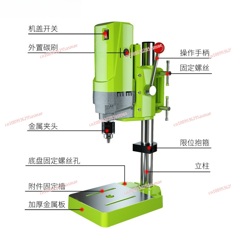 مثقاب طاولة مصغر 220 فولت بمحر - مراجعة Drill Press Bench وسعره