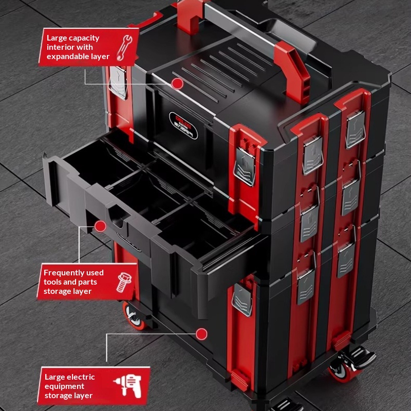 صندوق أدوات معدني قابل للتكديس - مراجعة Workshop Garage Tools Manufacturer وسعره